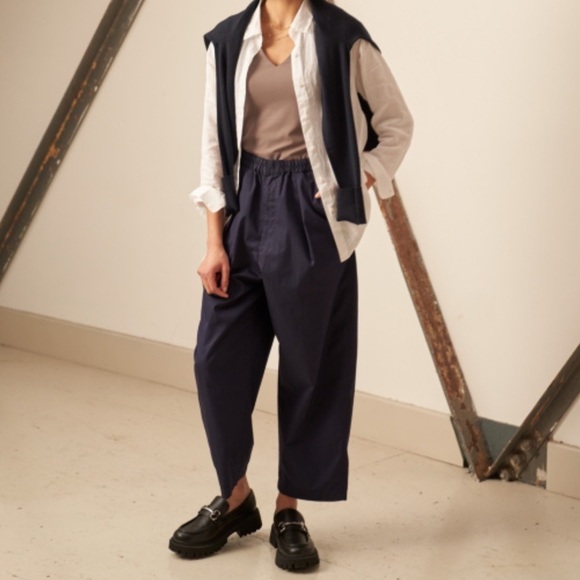 Uniqlo Pants - Uniqlo Black Pull On Casual Parachute Cropped High Waist Pants Size XXS NEW